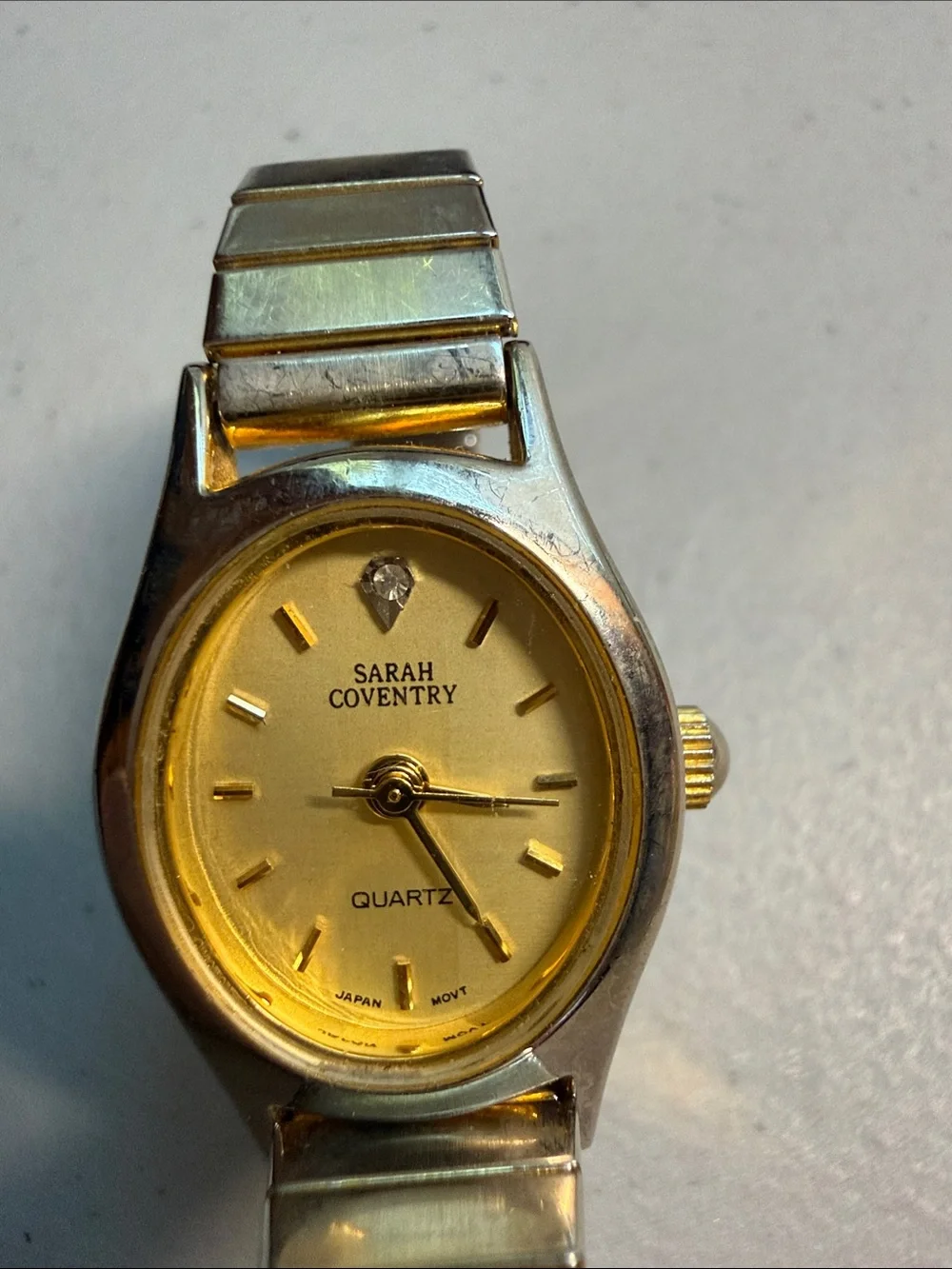 Sarah Coventry Two-Tone Gold and Silver Ladies Quartz Watch